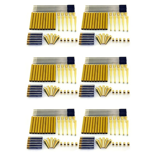 Träsvarvningspenna Fancy Slimline Set X 30, Guldfinish, Vridmekanism 1