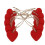 Wooden Scrapbook Tags Red 10 Pieces 2