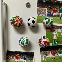 (1) 2026 World Cup Soccer Fridge Magnet 3D Decorative Sticker Football Fan Gift Home Decor Magnet