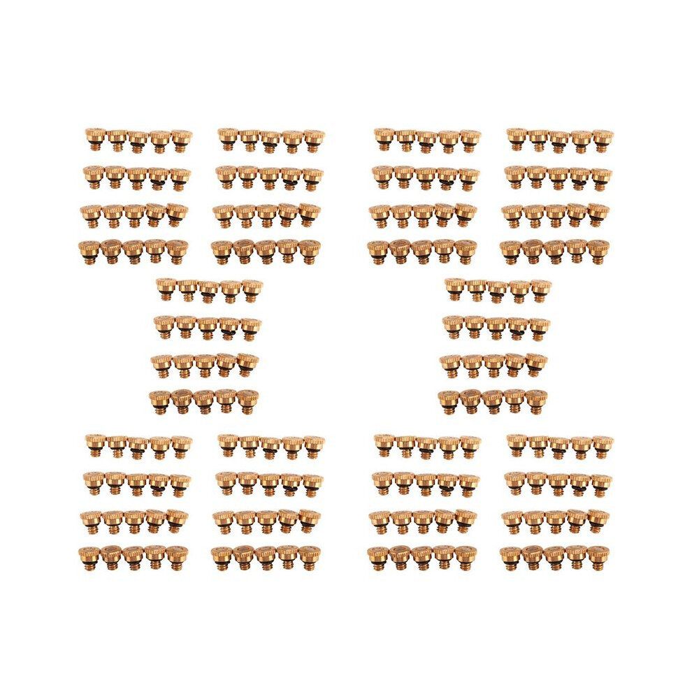 200Pcs Brass Misting Nozzles For Cooling System 0.012 Inch(0.3 Mm) Water Spray Nozzle Sprinklers Misting Cooling 6033144228133