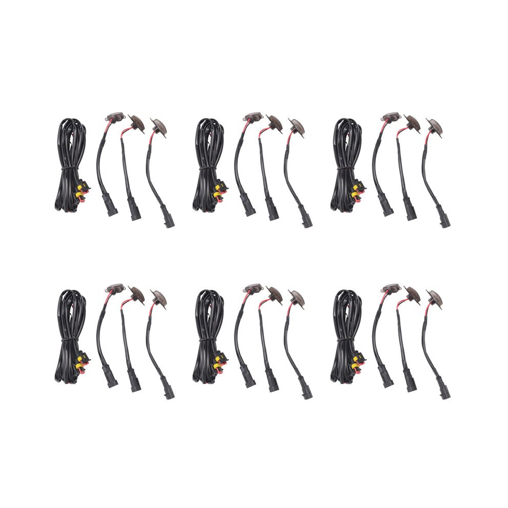 18 Pcs External Led Lights Decoration, Led Front Grille Lights For 2004-2019 F150 Raptor F250 Amber 6032998064539