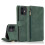 Compatível com iPhone 12 - Capa carteira profissional e resistente Floveme, verde escuro. 1