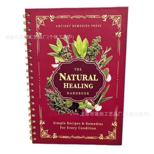 Herbal Medicine Notebook Bullet Journal Blank Pages Clear Layout Beautiful Patterns