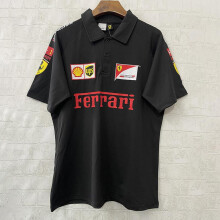 (black, 2XL) 2026 F1 Racing Team Short Sleeve T-Shirt Polo Comfortable Breathable Black Unisex
