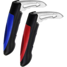 2-Piece Multifunctional Car Door Handles for Elderly Assistance, Red and Blue, Portable Aid for Easy Entry and Exit