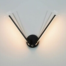 Applique murale LED pour salle de bain avec interrupteur intégré, double éclairage LED, bras orientable à 300, luminaire de salle de