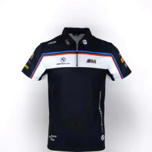 (Black, XXXL) Breathable Mountain Bike Jersey Short Sleeve Polo Men's Trail Motorcycle Downhill Jersey Top