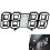 Digital Wall Clock, 3D LED Display, 24/12 Hour Format, Black, Modern Design for Home and Office 1