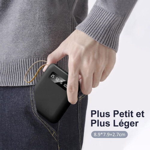 Φορητό Power Bank 15000mAh με 4 ενσωματωμένα καλώδια, 6 εξόδους, 3 εισόδους, οθόνη LED κα 2