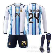 (24, M) 2026 World Cup Soccer Jersey Long Sleeve Set #24 E.Fernández