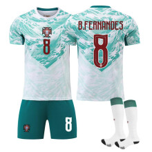 (8, 3XL) 26 New season Away match Portugal Jersey #8 B.Fernandes