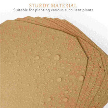 24 Pcs Succulent Planters Waterproof Paper Flower Pots with Drainage Holes Durable Plastic Garden Supplies
