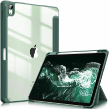 Husă subțire cu suport triplu pentru iPad Air a 5-a generație (2022), husă spate moale din TPU, funcție automată de activare/dezactivare a