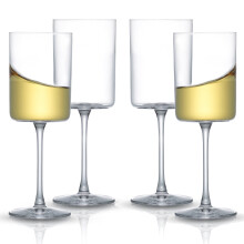 Ensemble de 4 verres à vin blanc à pied Claire de JoyJolt