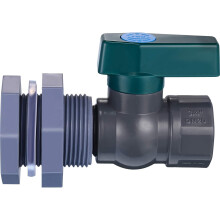 Kit de robinetterie Poaug Faucets en PVC pour réservoir d'eau de pluie, 3/4 pouce, avec adaptateur de montage sur cloison pour aquariums,