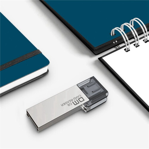2X CR006 Zinc Alloy Card Reader Type C /TF USB Flash Disk Support 256G Multi Memory Card Reader for Computers Phones 1