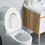 LOVER Επιμήκης Κάθισμα Λεκάνης με Comfort Foam, Δεν Χαλαρώνει Ποτέ, Εύκολο Καθάρισμα & 5