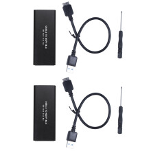 2X M.2  Ssd zu USB 3.0 Externer Ssd Leser Konverter Adapter GehäUse mit Uasp