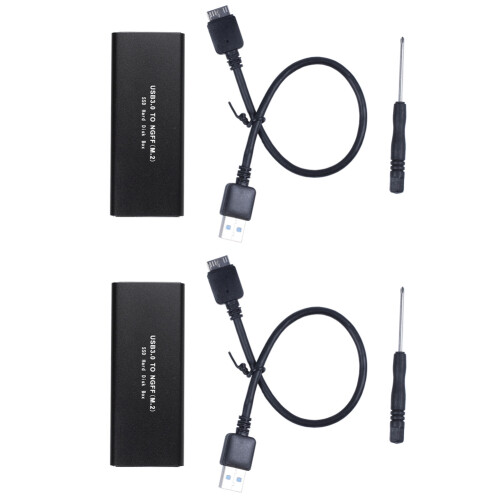 2X M.2  Ssd to USB 3.0 External Ssd Reader Converter Adapter Enclosure with Uasp