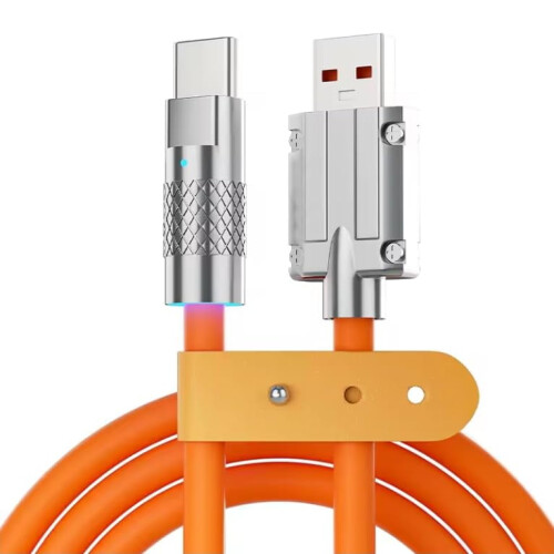 Καλώδιο φόρτισης USB σε USB τύπου C, κεφαλές κατεργασμένες με CNC από κράμα