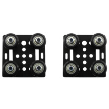 2X 3D Printer Aluminum 2020 V-Slot Plate Slide for Profiles V-Slot Five Roulette
