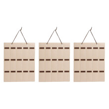3X Supporto per Occhiali Un 15 Slot per Occhiali Da Sole Bicchieri Portaoggetti Vetrina Vassoio Portagioie Organizzatore Colore Cioccolato Unisex