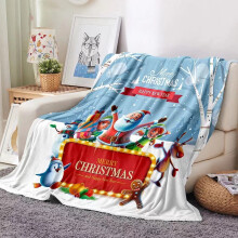 Cartoon Flannel Throw Blanket Soft Lightweight All-Season