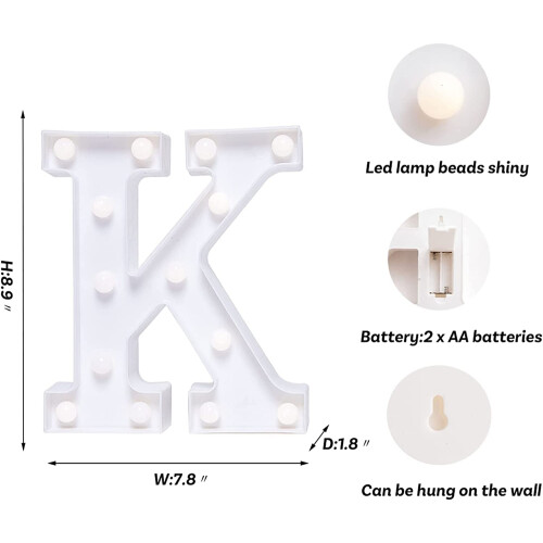 Φωτιστικά LED MAMOWEAR με γράμματα, φωτιστικά πινακίδας, με μπαταρία για γάμο, 2