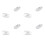100 Pairs Silicone Eyeglass Nose Pads Oval Push 1