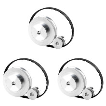 3X GT2 Timing Belt Pulley 60Teeth 20Teeth 5mm Reduction 1:3 Belt Width 6mm for 3D Printer Accessories