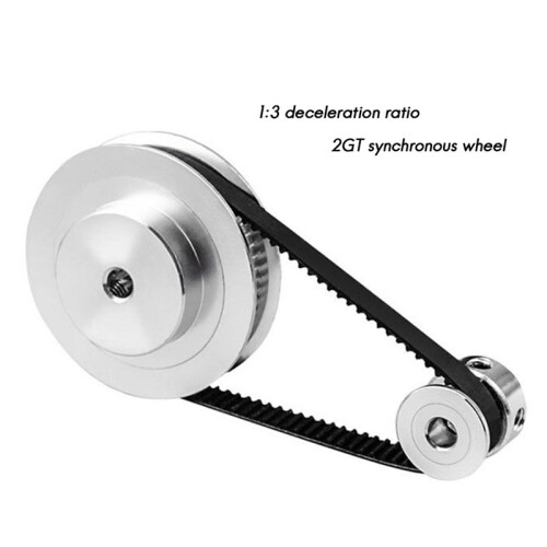 3X GT2 Timing Belt Pulley 60Teeth 20Teeth 5mm Reduction 1:3 Belt Width 6mm for 3D Printer Accessories 2