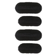 4 Stueck Schwamm Haar Clip Hochsteckfrisur Deckelhaar - Schwarz