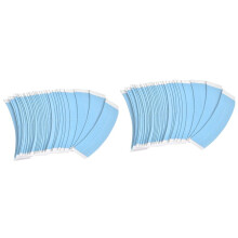 72 Stücke/Los Blaues Festes Doppelklebeband für Perücken, Verlängertes Haarband, Wasserdicht, für Toupet Spitze Perücke, Film mit Schlitzlinie