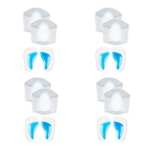 Gel Arch Support Set, 8 Pairs Plantar Fasciitis Sleeves/Shoe Insoles for Flat Feet, Reusable Soft Silicon Arch Sleeves