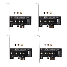 4X Zusatzkarten PCIE Zu M2 Adapter PCI Express 3.0 X1 Zu NVME SSD UnterstüTzung für M2 PCIE Raiser Adapter 2230 2242 2260 2280 M.2 SSD