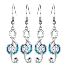 2X Exquisite Musical Symbol Earrings Treble Clef Note Earrings Earrings Note Earrings Temperament Female Earring