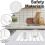 (Gray) Quick Dry Foldable Stone Dish Drying Mat,Non-Slip Reusable Diatomite Drainer Pad 40*30cm 3