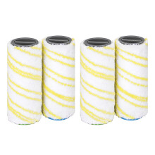 4 Stücke Rollensatz für FC5 FC7 FC3 FC3D Elektrischer Bodenreiniger Ersatzrollen 2.055-006.0 Gelb