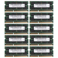10X DDR3 2 GB Laptop Speicher 2RX8 PC3-8500S 1066MHz 204 Pin 1.5V Notebook RAM