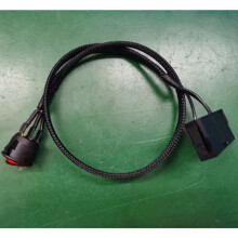 3X 24Pin Buchse ATX PSU PC Power Startertester Starthilfe ÜBerbrückungskabel mit Ein / AUS Schalter, 50 cm