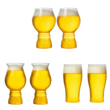 Uanit2pc Tasses à bière pour congélateur, verres à bière en plastique gel à double paroi isolante, gobelets givrés transparents compatibles