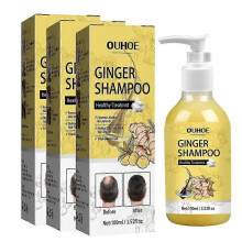 1-3pcs Bottle Ginger Anti Hair Loss Hair Shampoo Professional Repair Damage Hair, Hair Growth DENSE,ANTI ITCHING,OIL CONTROL