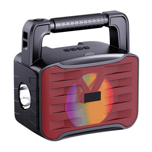 Φακός ZKCCNUK Ηλιακός Bluetooth5.3Player, Ραδιόφωνο & Ηχείο, Διπλά φώτα, Αναπαραγωγή TF/USB, 1