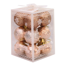 Yhmxh12pcs1.56" Boules de Noël incassables, marron, pour décorations de Noël, fêtes, mariages - compatibles avec