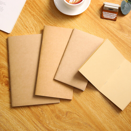 Handmade TN Leather Notebook Refill 165x95mm A5 Kraft Blank 1