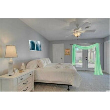 Sheer Voile Window Valance Mint 37 in x 216 in