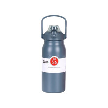 Bouteille isotherme Jacenvly avec paille - Grande bouteille en acier inoxydable sans BPA, étanche, compatible avec les décorations de Noël
