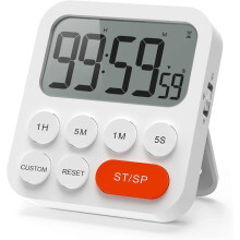 Digital Kitchen Timer, Magnetic, Egg Timer, Short-term Alarm Clock, Large LED