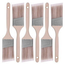 Paint Brush, 2IN Stain Brushes for Painting Walls and Fence Staining, Wooden Handle Masonry Paintbrush(6 Packs)
