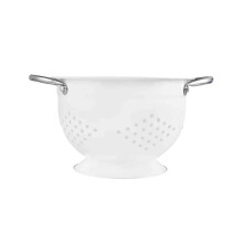 (20cm) Stainless Steel Self Draining Colander Bowl - Fruit Vegetable Strainer for Kitchen Countertop Storage Serving